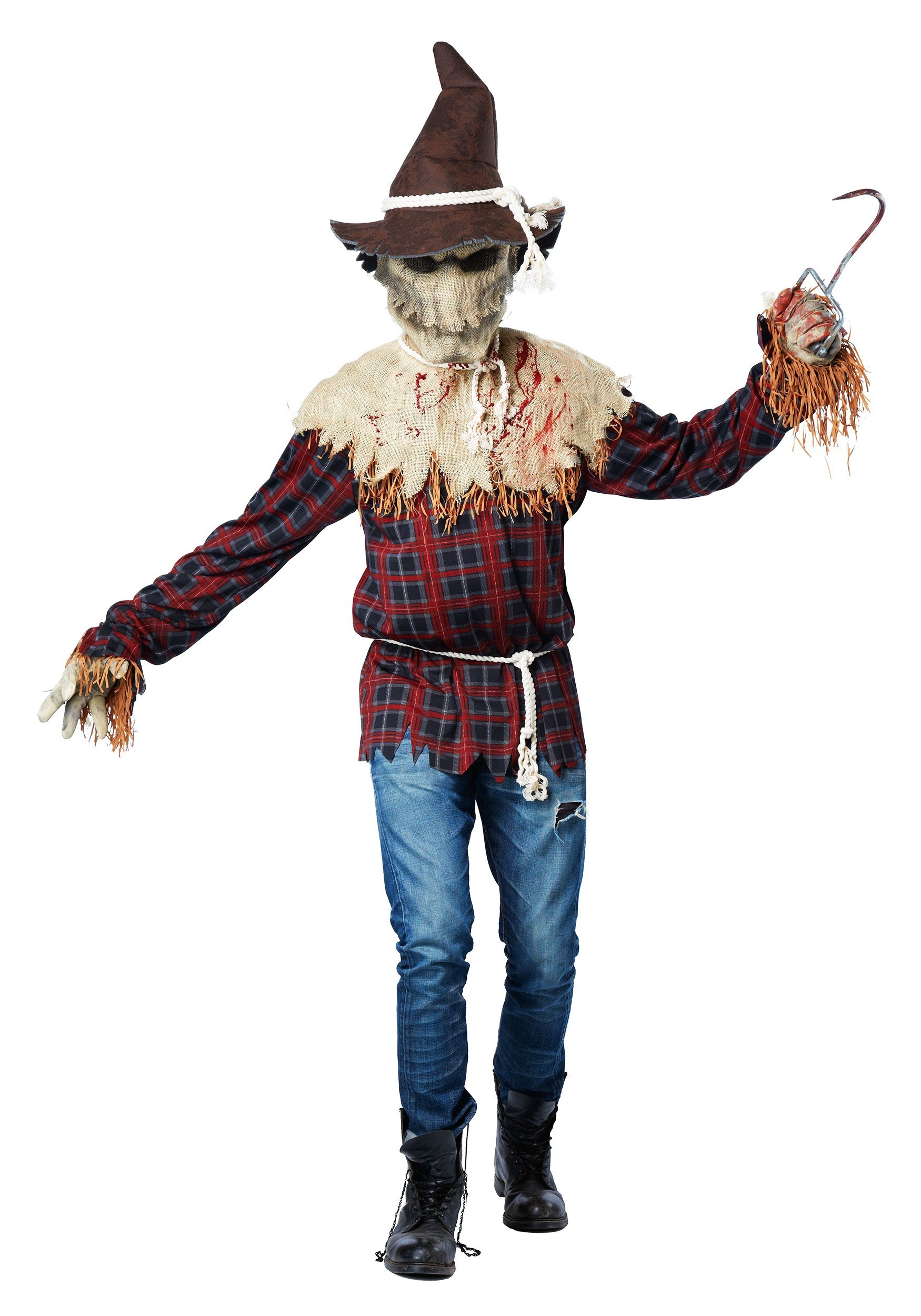 Evil Scarecrow Fancy Dress Costume For Adults