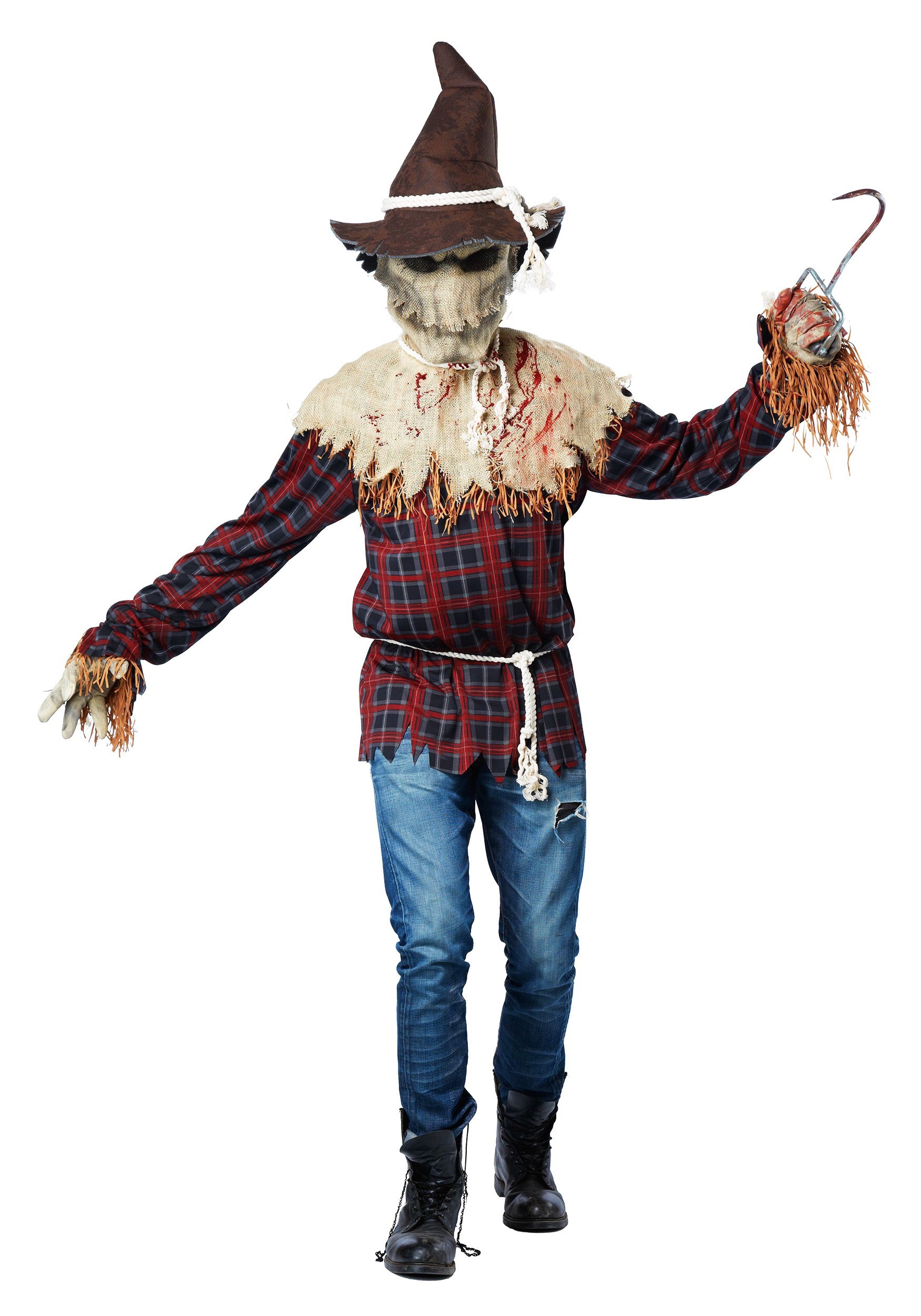 Evil Scarecrow Fancy Dress Costume for Adults