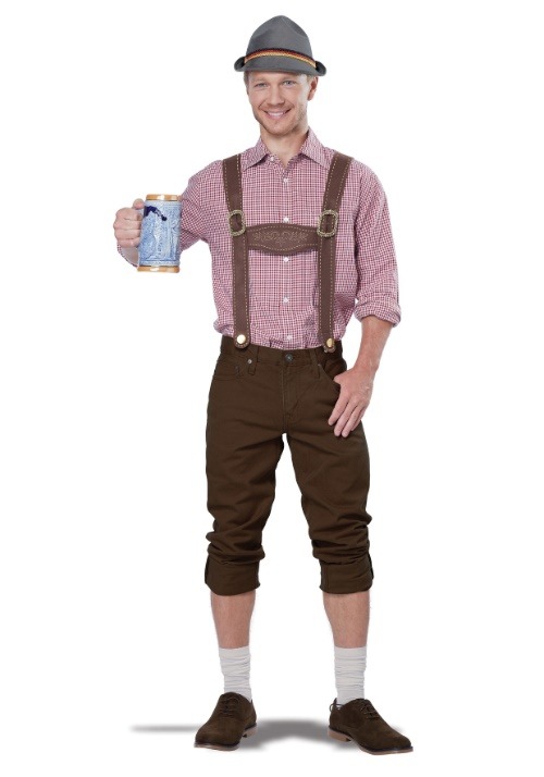 Mens Lederhosen Costume Kit