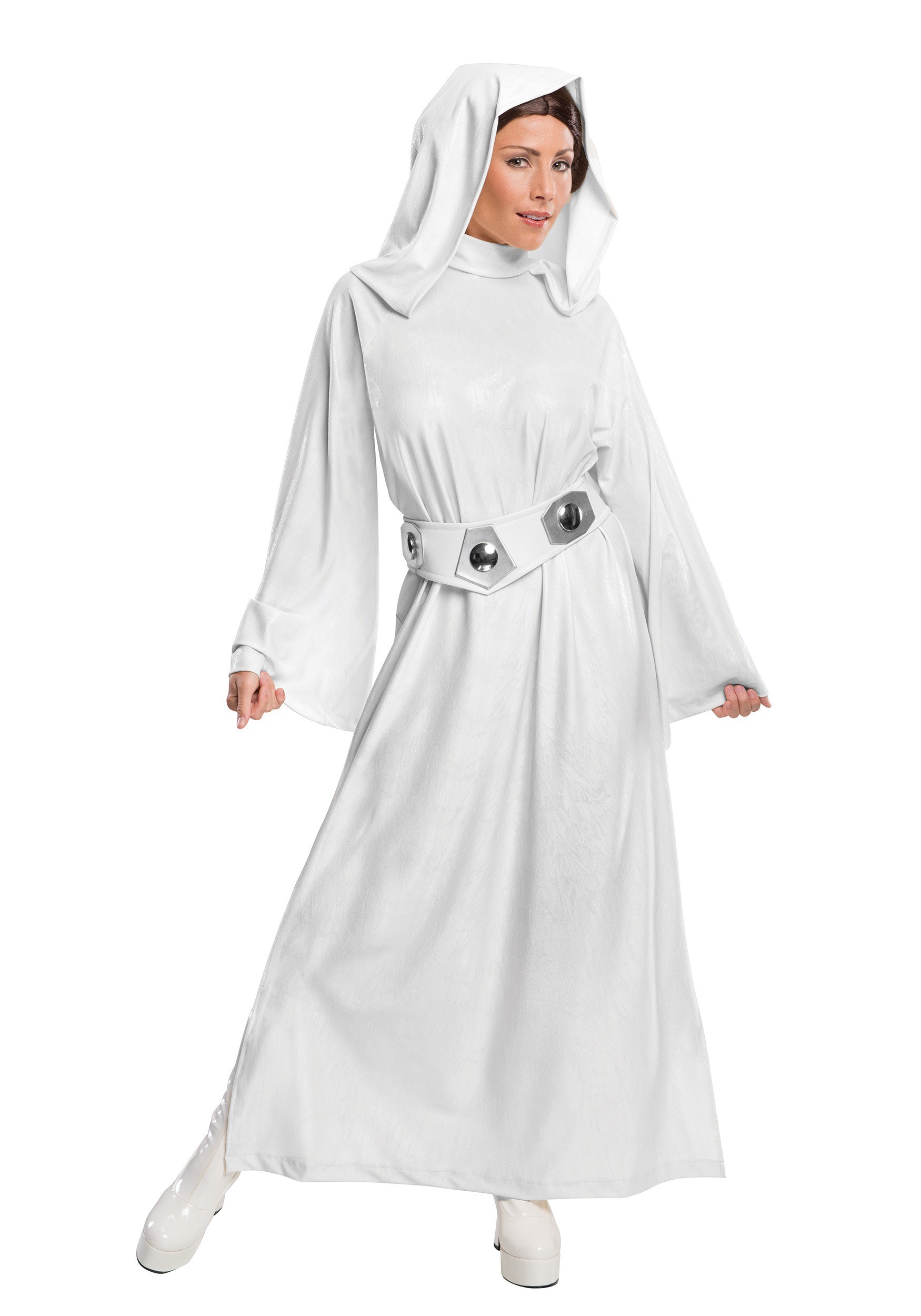 Deluxe Princess Leia Fancy Dress Costume for Women