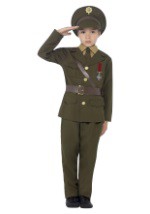 Kids Army Officer Costume