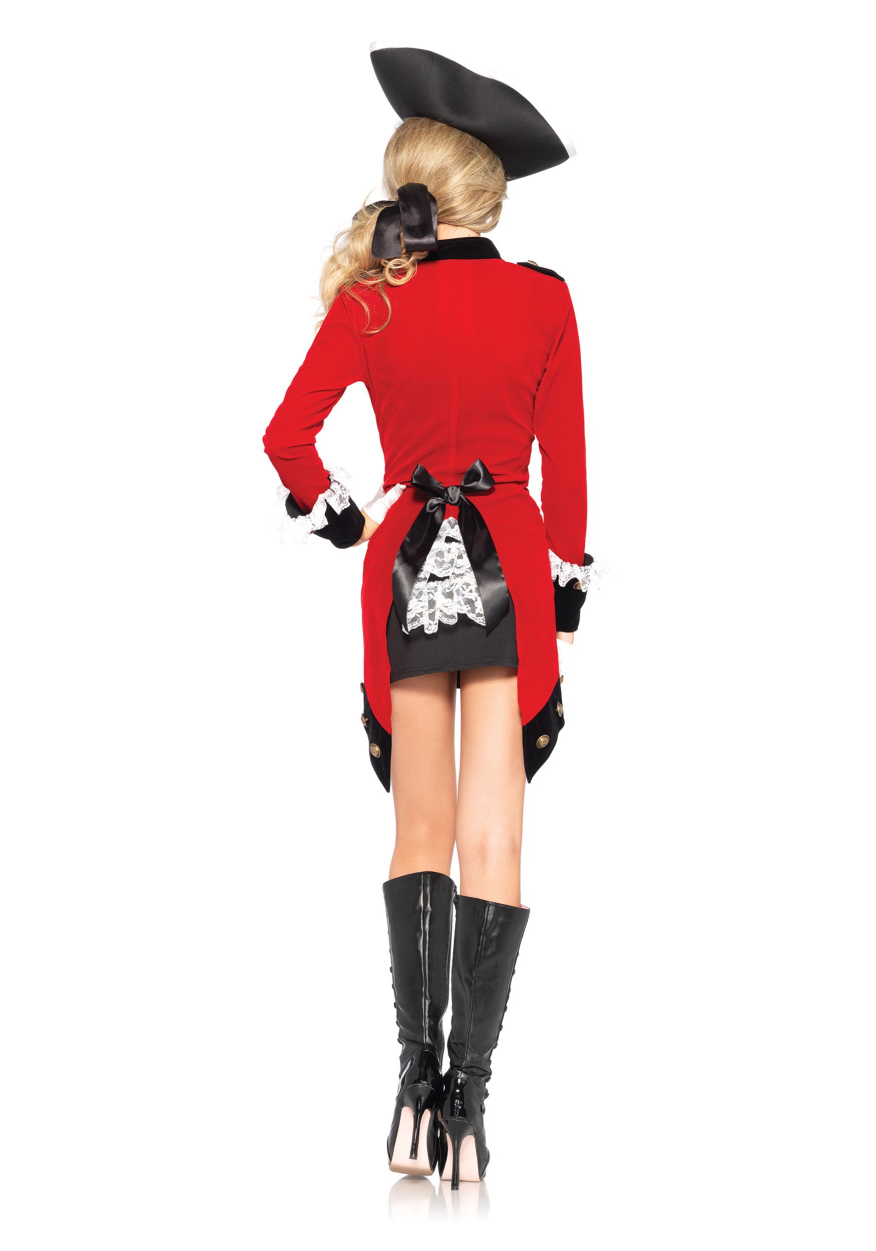 Rebel Red Coat Women's Fancy Dress Costume
