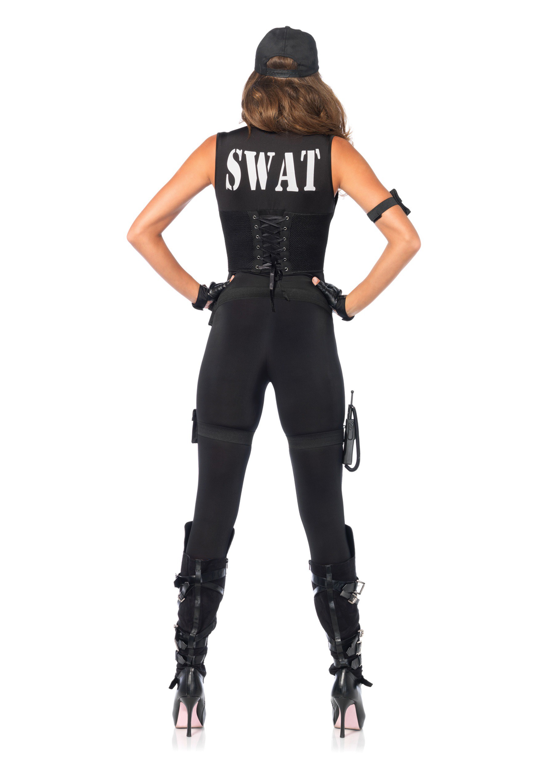 Deluxe SWAT Commander Women's Fancy Dress Costume