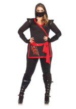 Plus Size Ninja Assassin Costume For Women