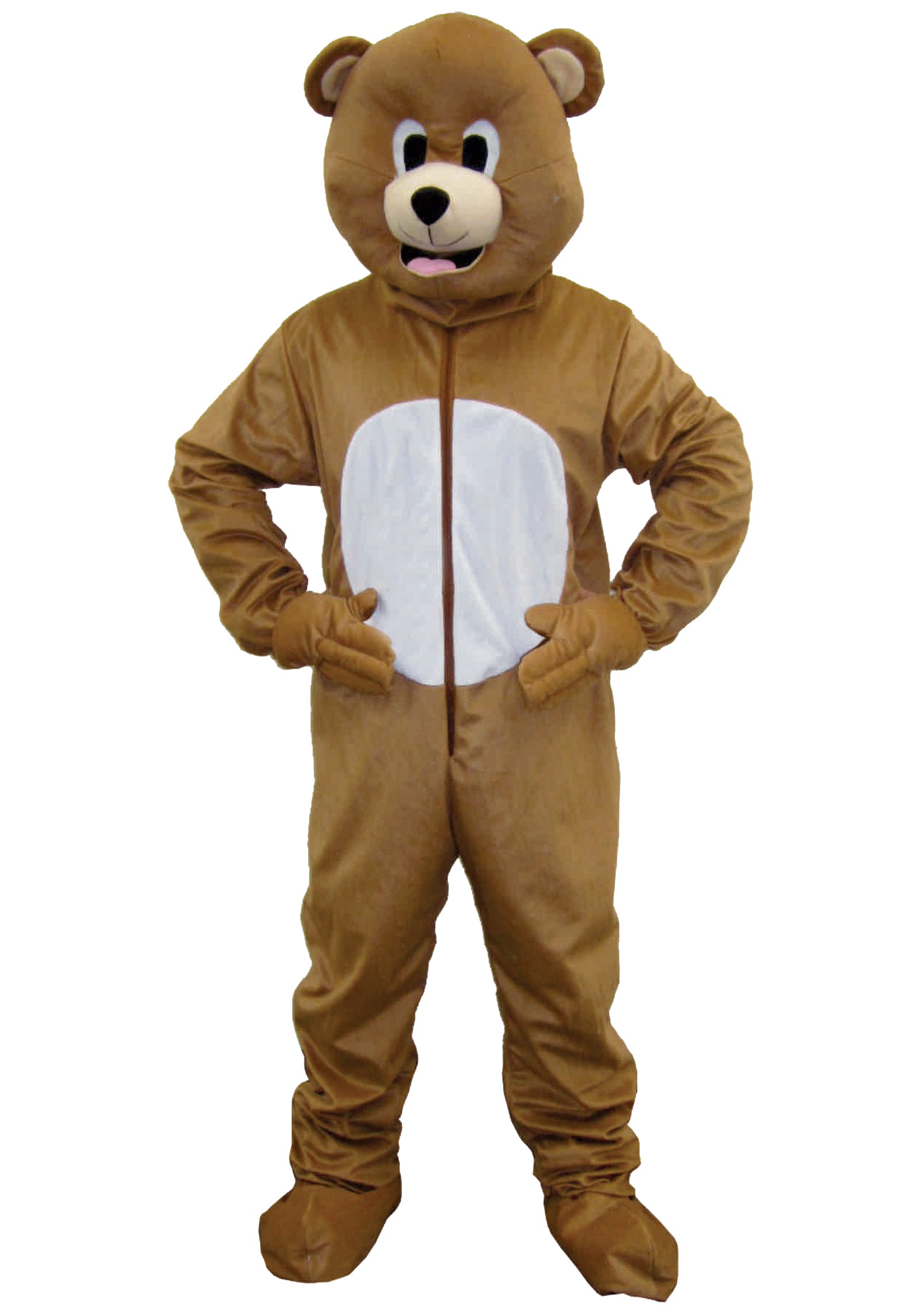 Brown Bear Mascot Fancy Dress Costume For An Adult