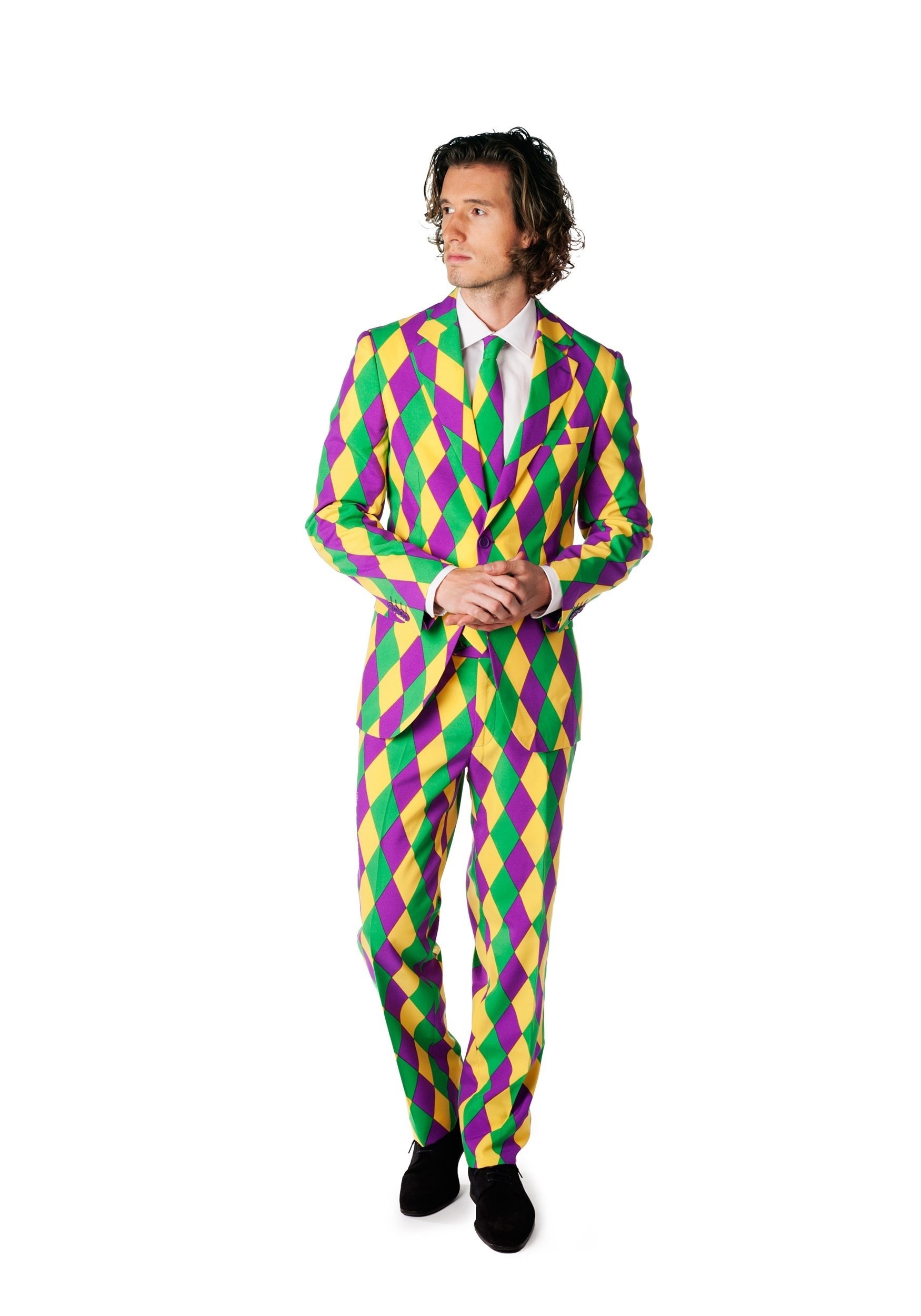 Men's OppoSuits Mardi Gras Fancy Dress Costume Suit