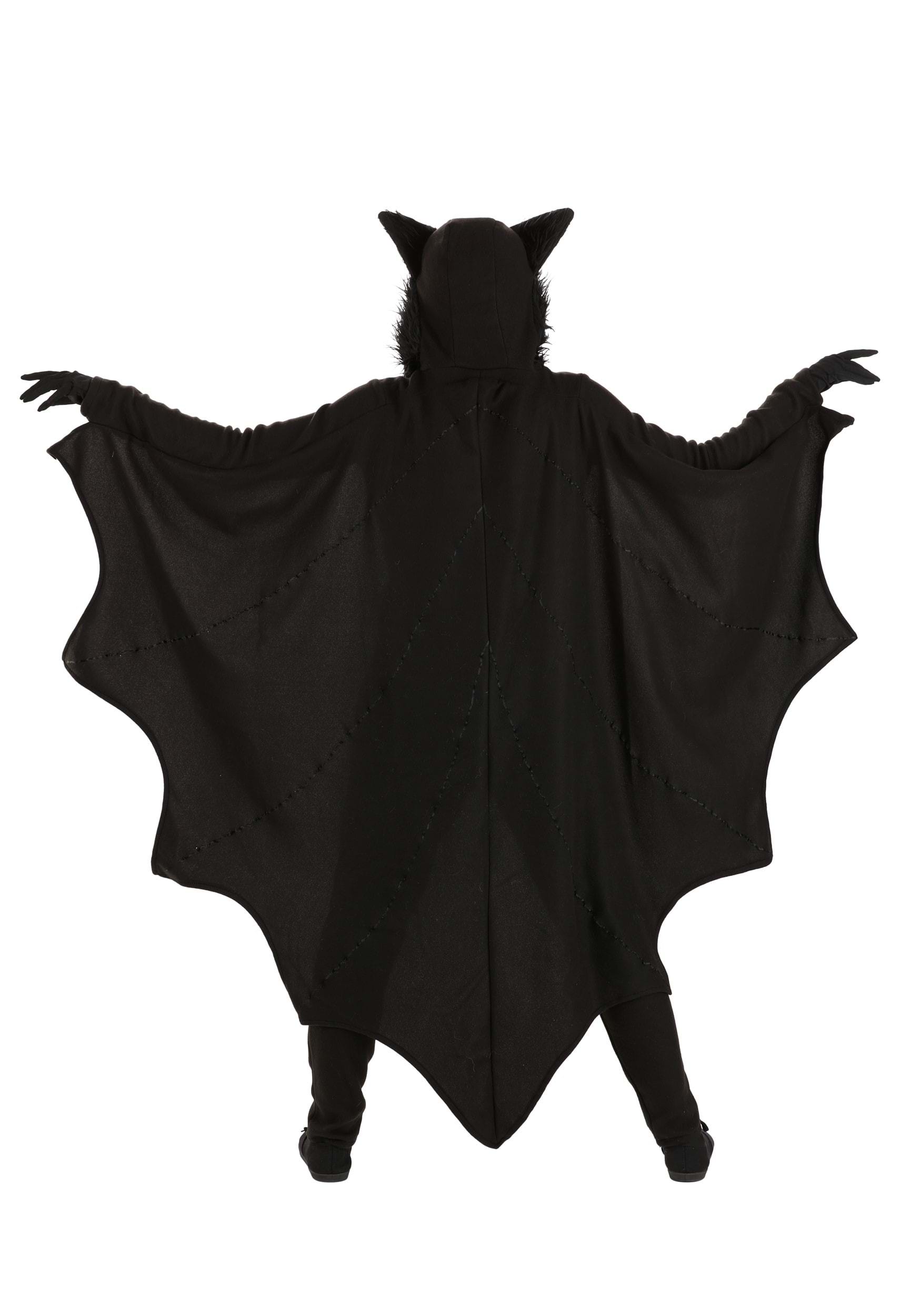 Fleece Bat Fancy Dress Costume For Adults