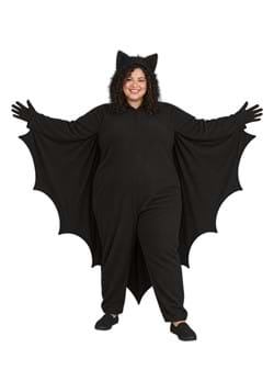 Plus Size Adult Fleece Bat Costume New Main