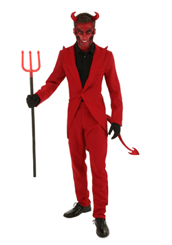 Men's Red Suit Devil Costume-Update