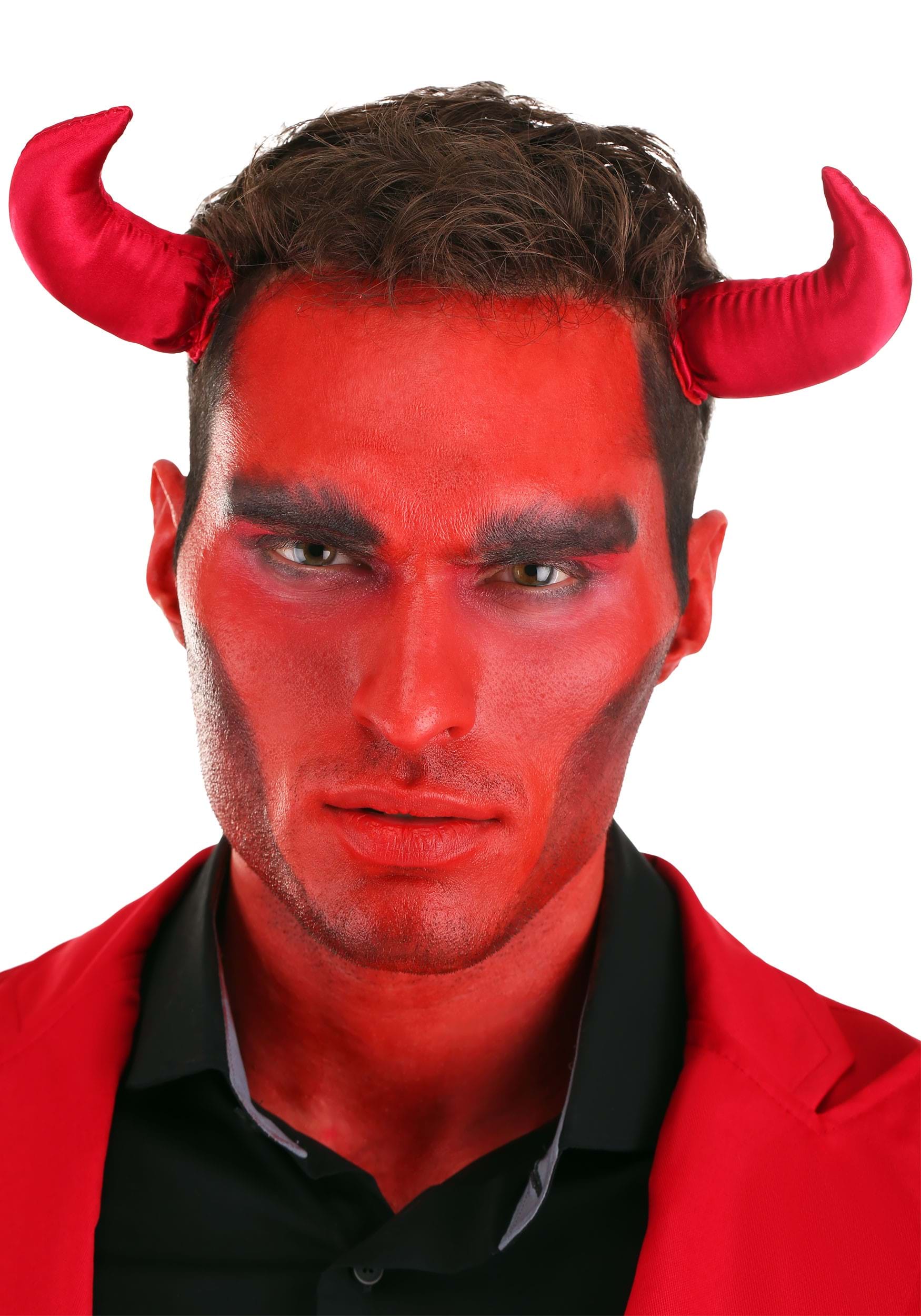 Red Suit Devil Fancy Dress Costume For Men