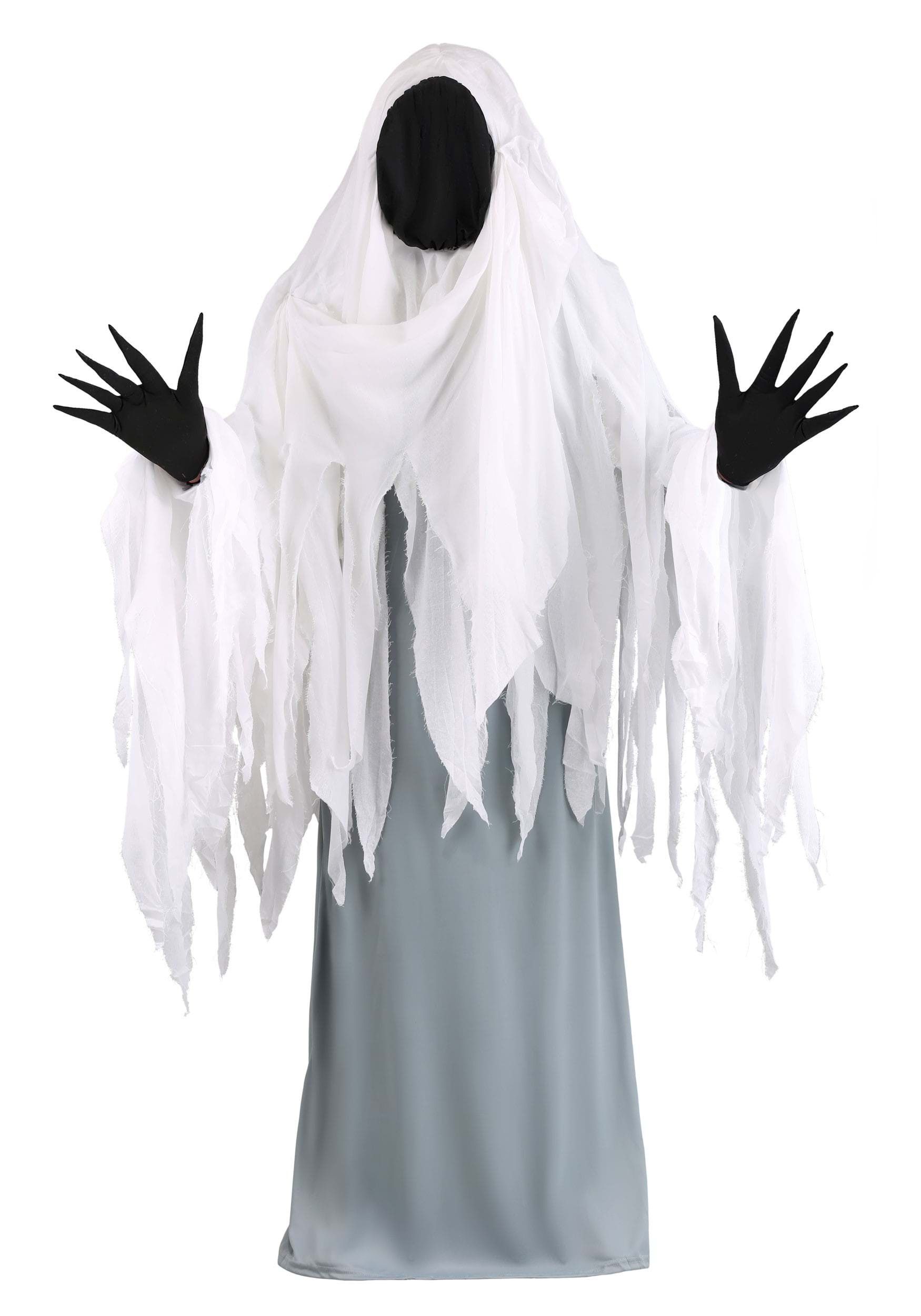 Spooky Ghost Plus Size Fancy Dress Costume for Adults