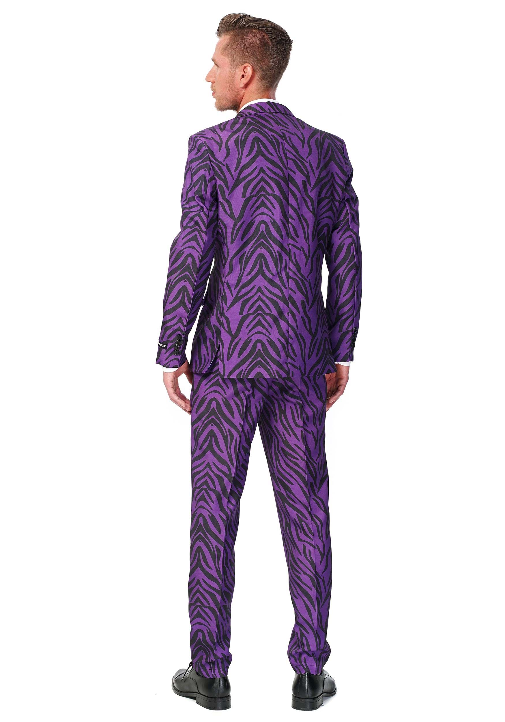 Suitmeister Basic Pimp Tiger Suit Fancy Dress Costume For Men