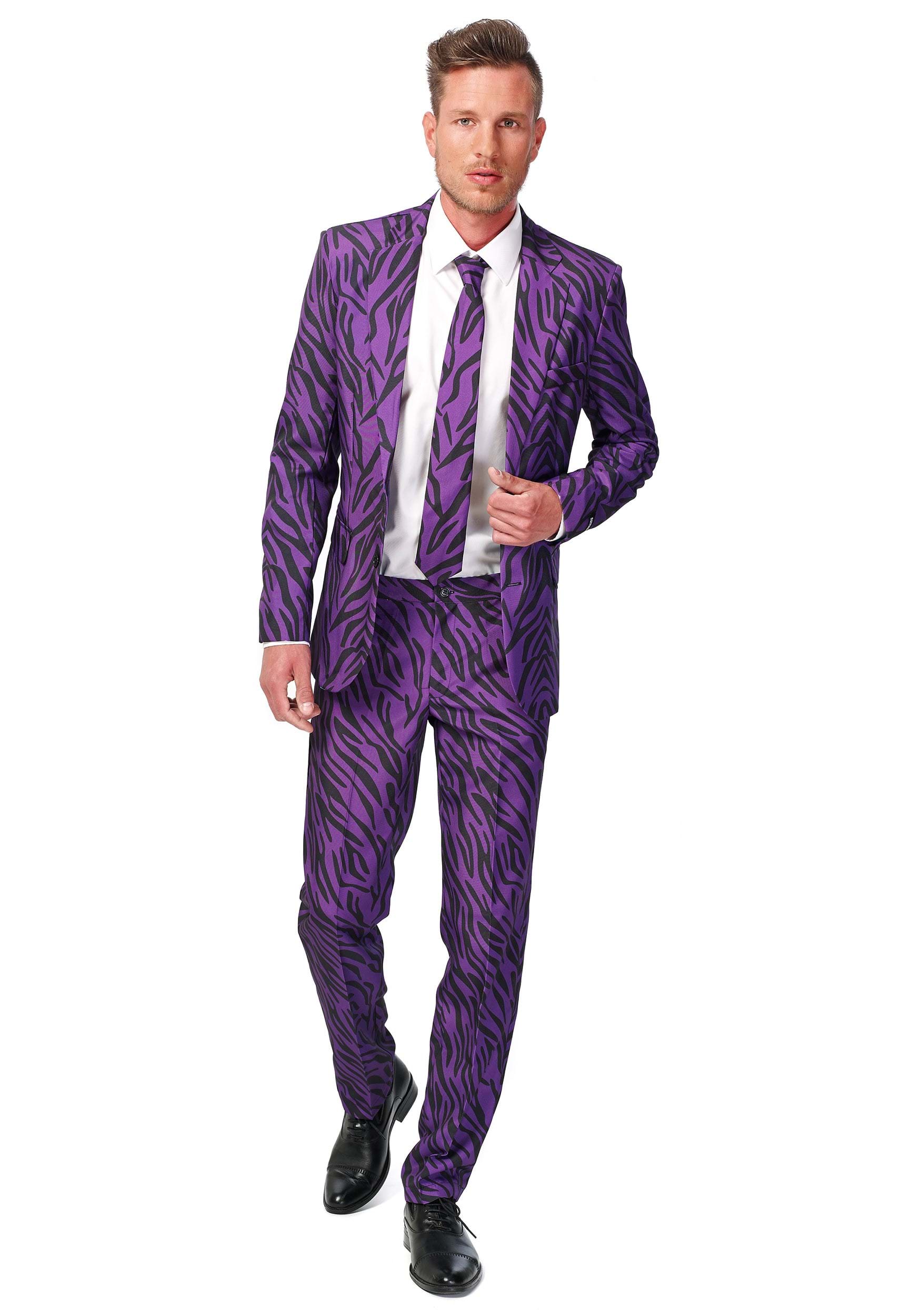 Suitmeister Basic Pimp Tiger Suit Fancy Dress Costume For Men