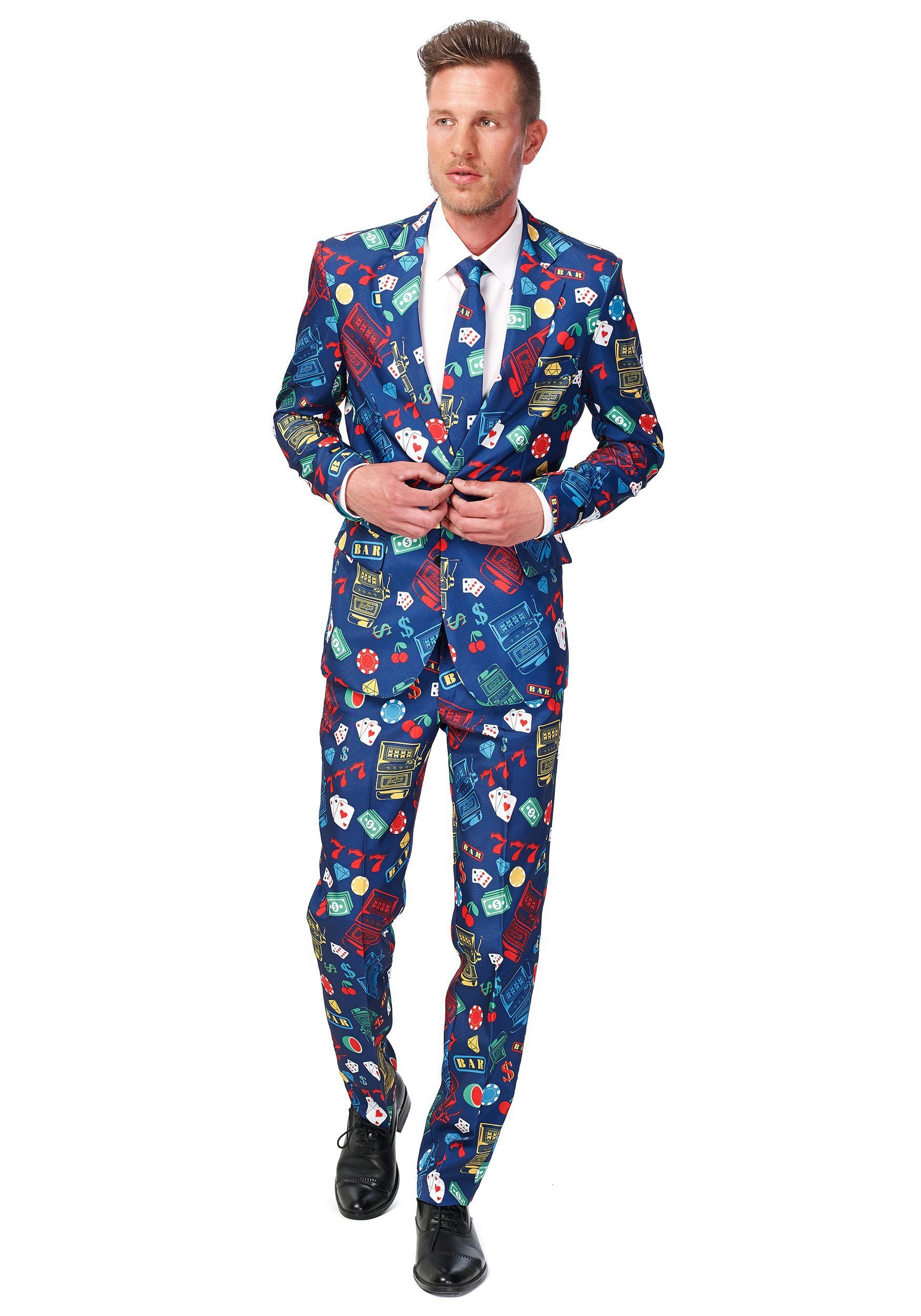 SuitMeister Basic Vegas Suit Fancy Dress Costume for Men