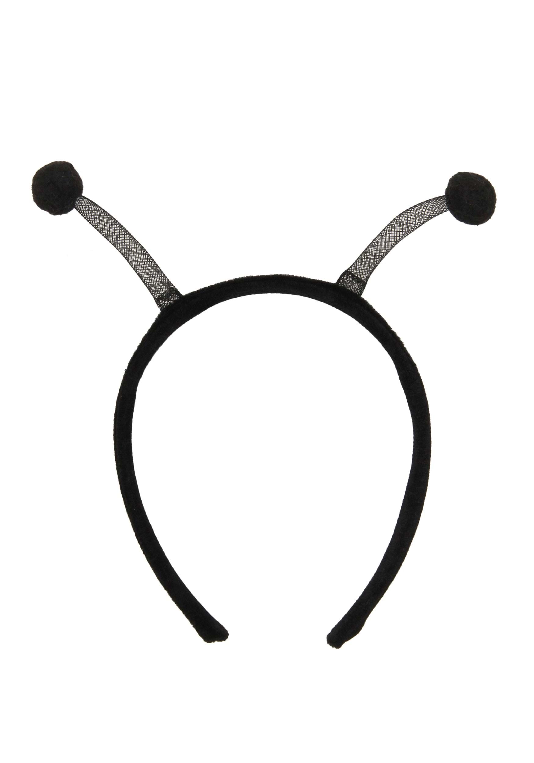 Women's Black Insect Antennae Headband
