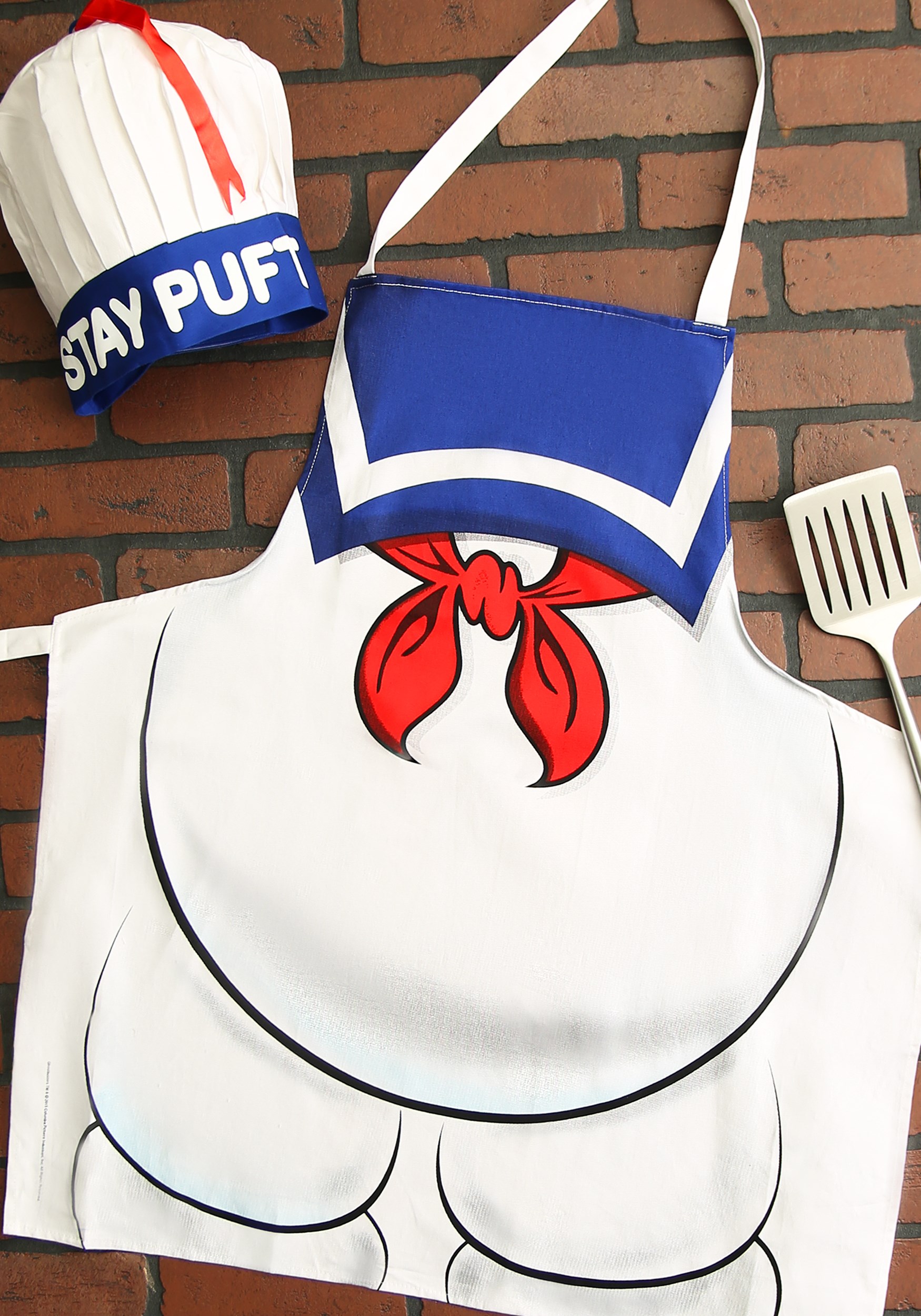 Ghostbusters Stay Puft Apron and Chef Hat Set