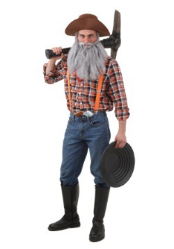 Mens Plus Size Prospector Costume