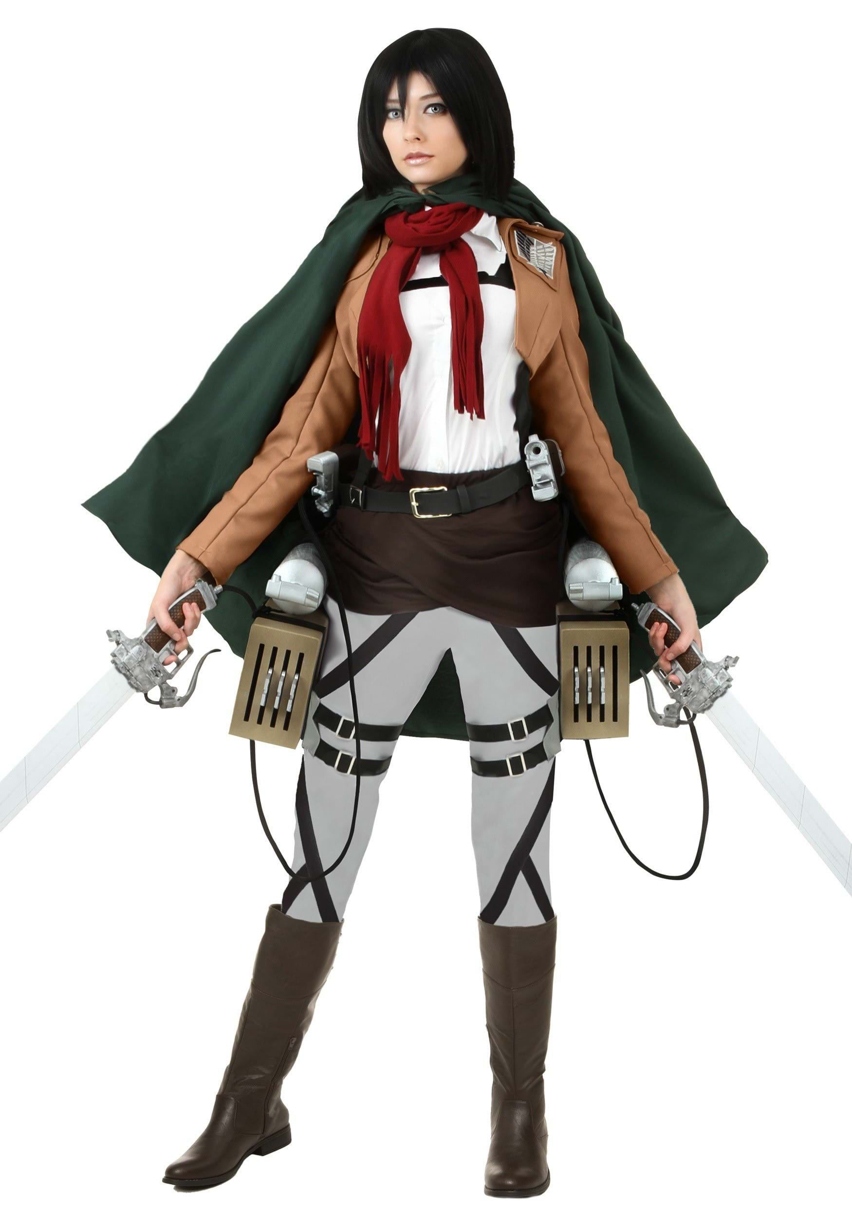 Deluxe Attack on TItan Mikasa Fancy Dress Costume