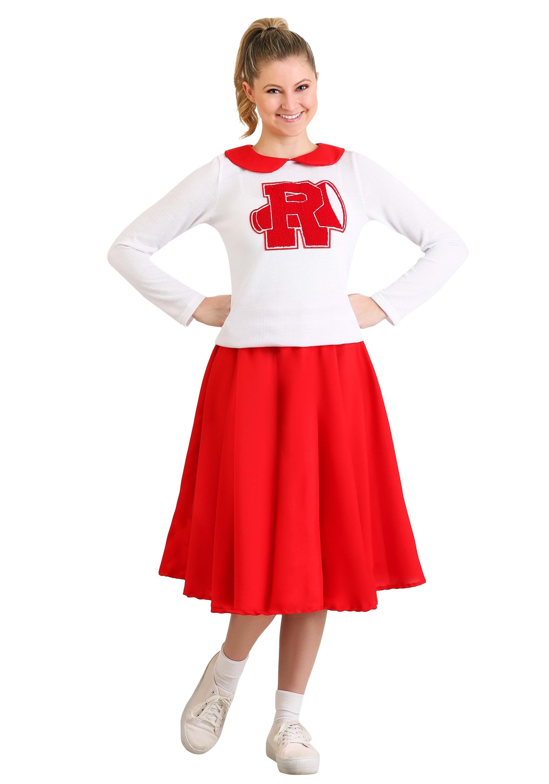 Women's Grease Rydell High Cheerleader Fancy Dress Costume