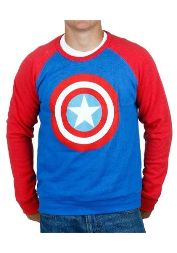 Captain America Raglan Sleeve Pull Over