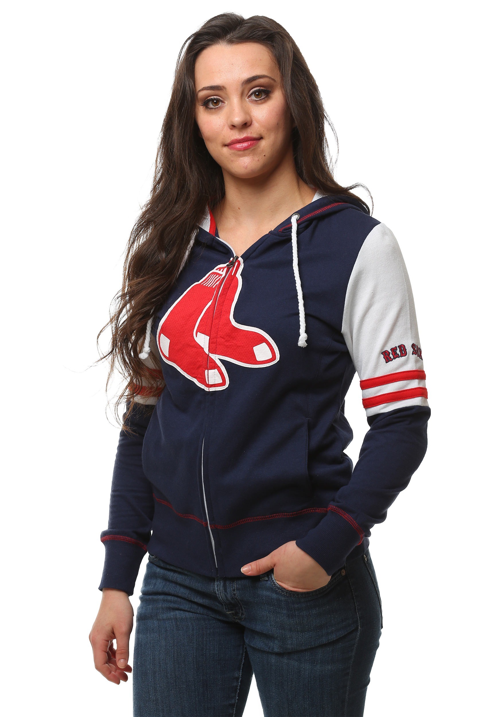 Boston Red Sox Big Time Attitude Womens Hoodie