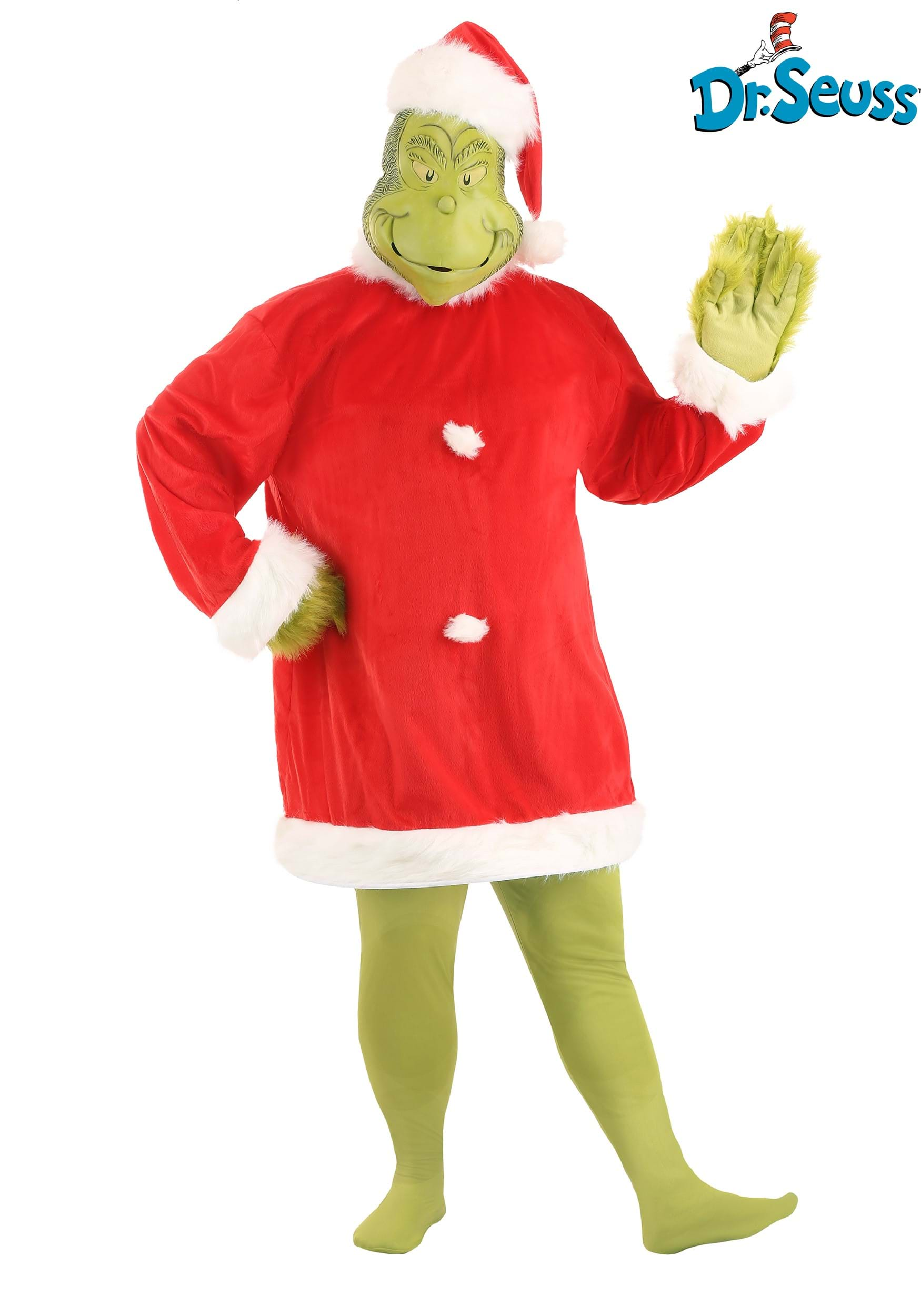 Adult Plus Size Santa Grinch Fancy Dress Costume | Christmas Fancy Dress Costume