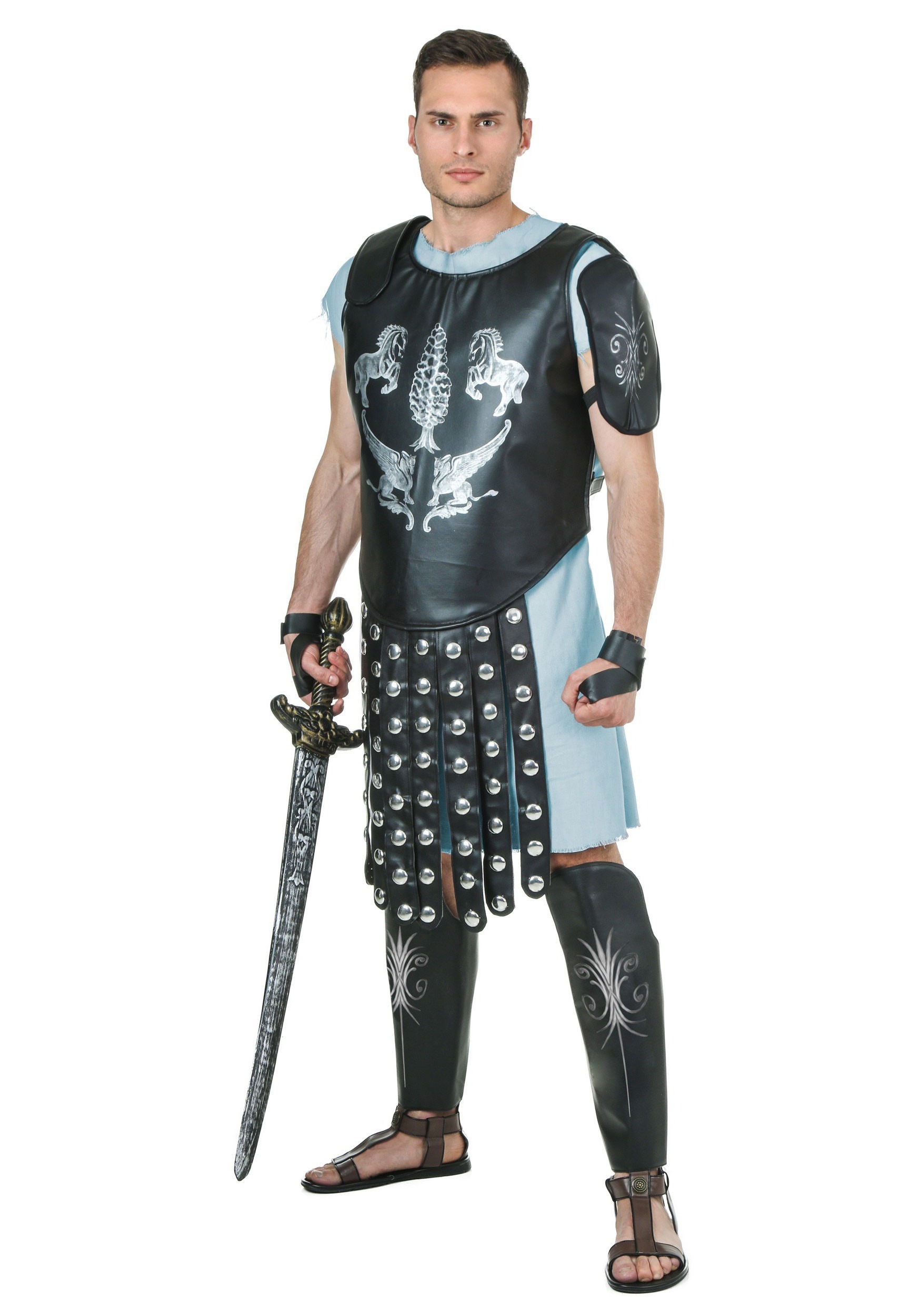 Men's Gladiator Maximus Arena Fancy Dress Costume