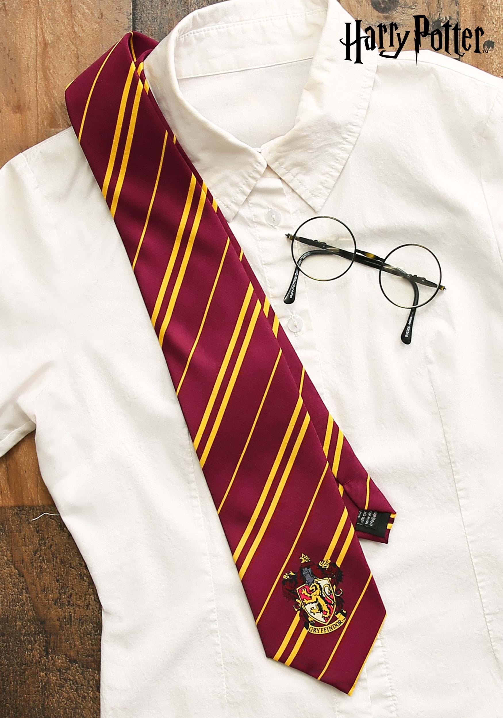 Harry Potter Gryffindor Silk Tie , Harry Potter Fancy Dress Costume Accessories