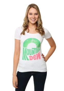 Mountain Dew Juniors Scoop Neck T-Shirt-Update