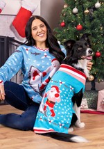Men's Santa vs Shark Christmas Sweater Alt 1