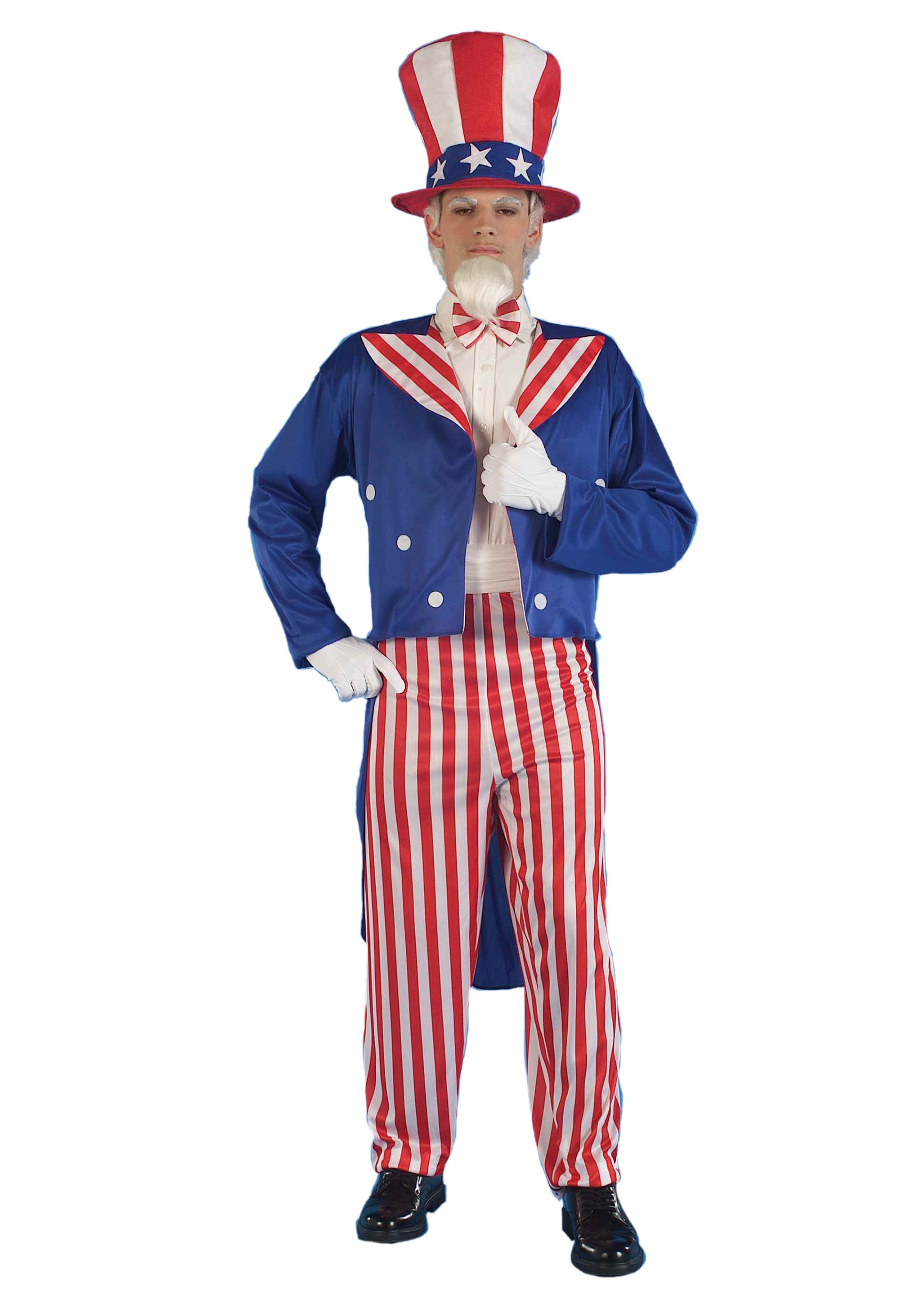 Uncle Sam Pageant Men's Fancy Dress Costume