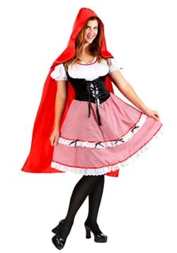 Womens Red Riding Hood Knee Length Dress Costume