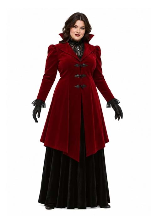 Womens Delightfully Dreadful Vampiress Plus Size Costume New
