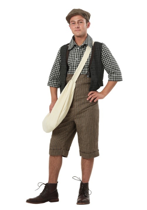 Adult 20's Newsie Costume