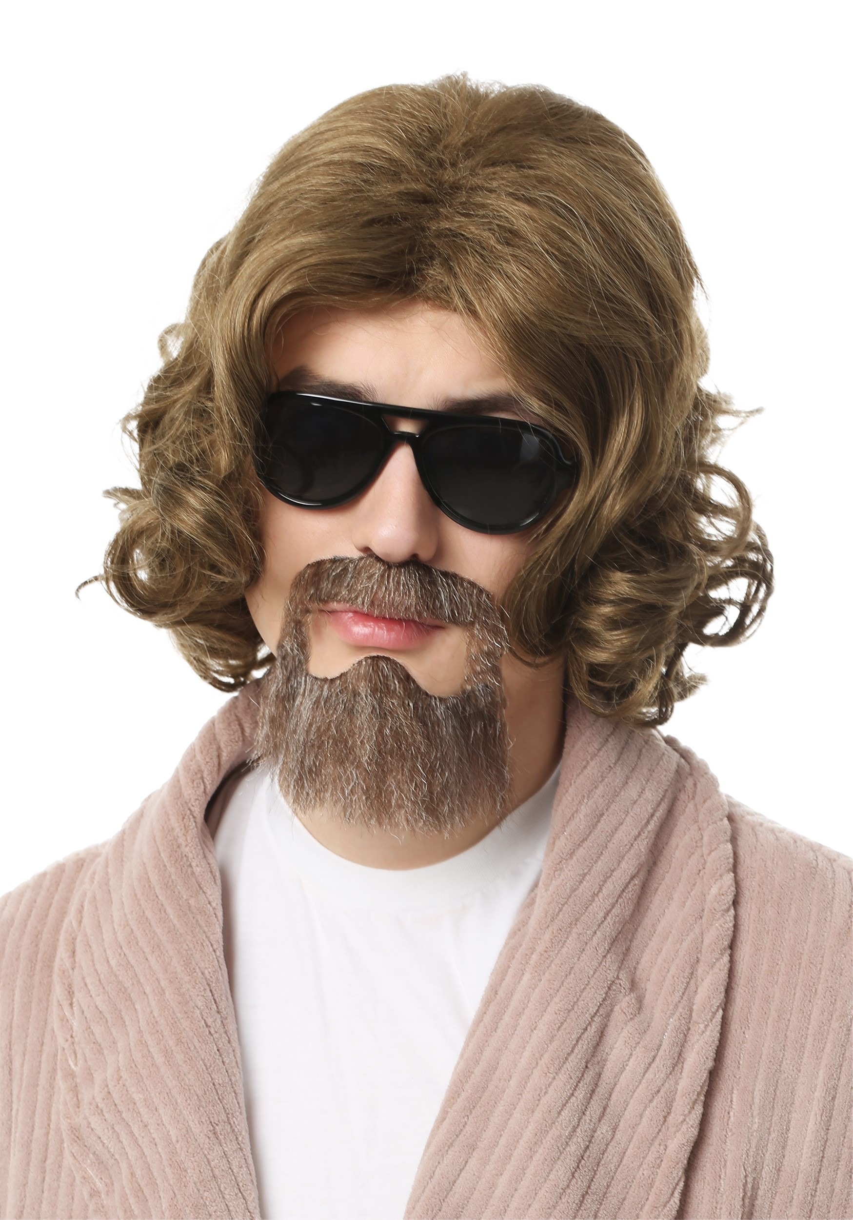 Photos - Fancy Dress BIG FUN Costumes  Lebowski Adult The Dude Wig and Beard Kit | Movie Fancy D 