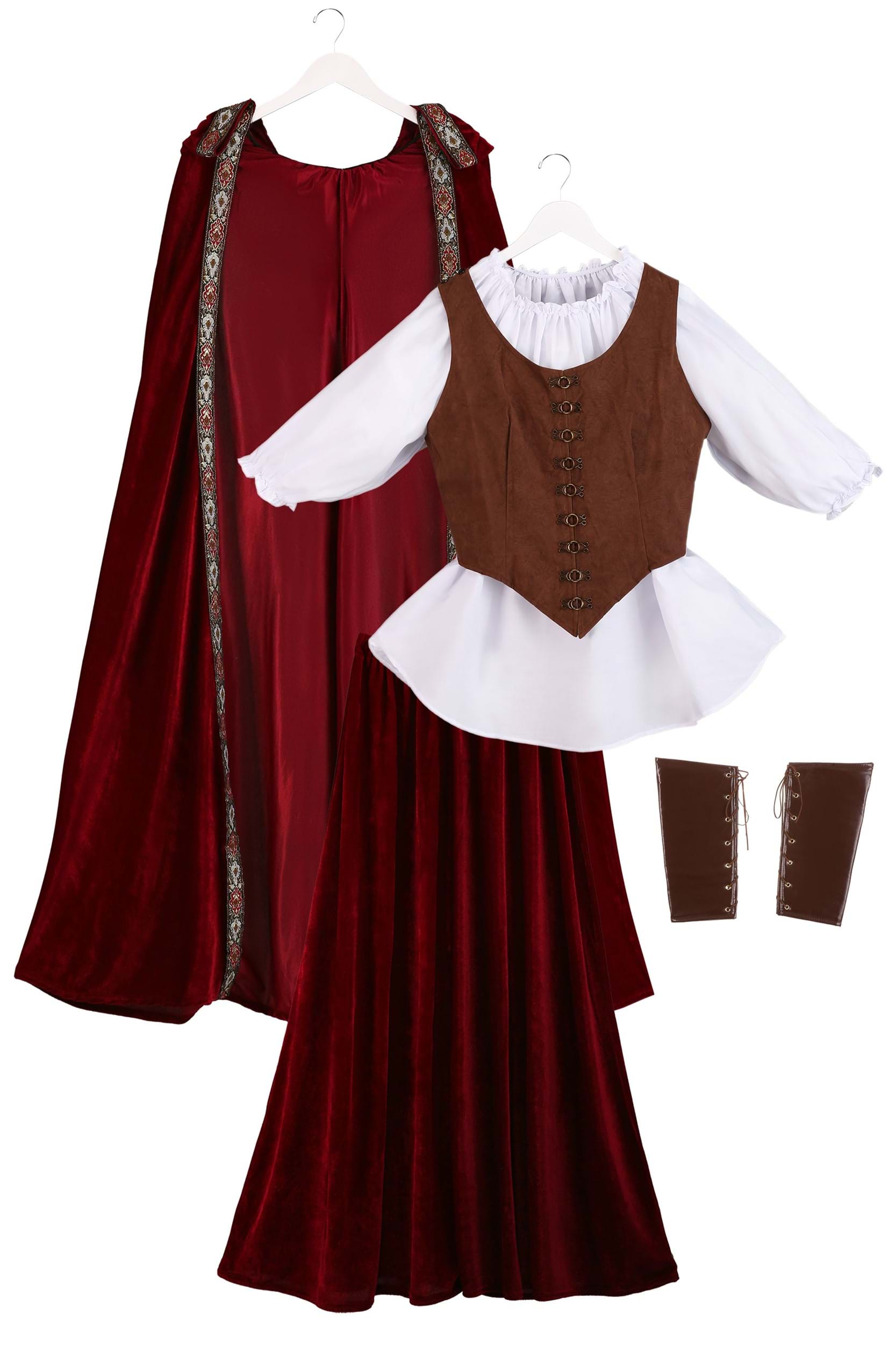 Deluxe Red Riding Hood Plus Size Fancy Dress Costume For Women , Exclusive