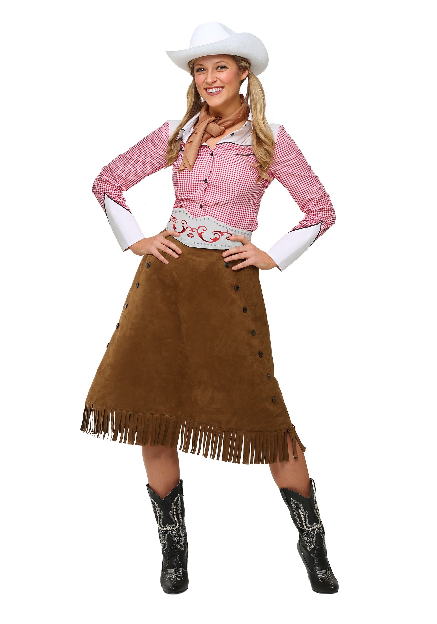 Rodeo Cowgirl Adult Fancy Dress Costume