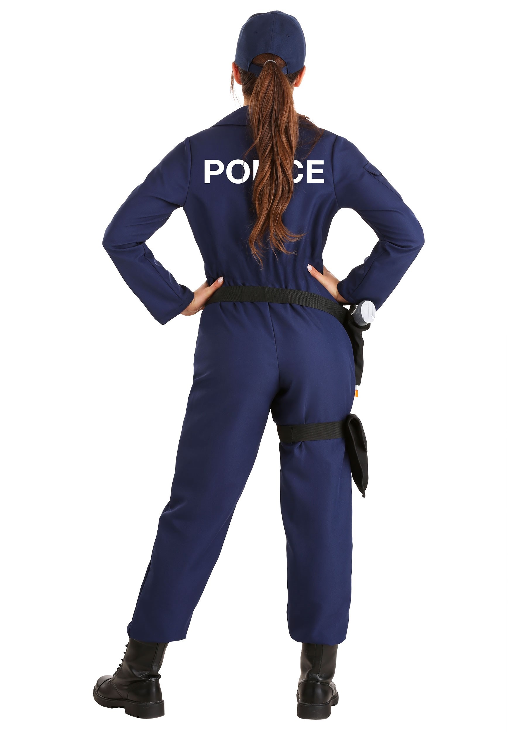 Tactical Cop Jumpsuit Fancy Dress Costume For Women