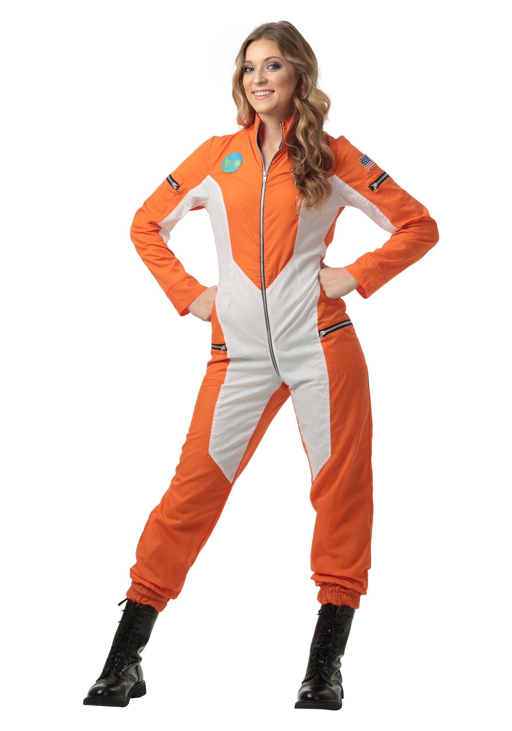 Astronaut Jumpsuit Fancy Dress Costume For Women , Women Fancy Dress Costumes