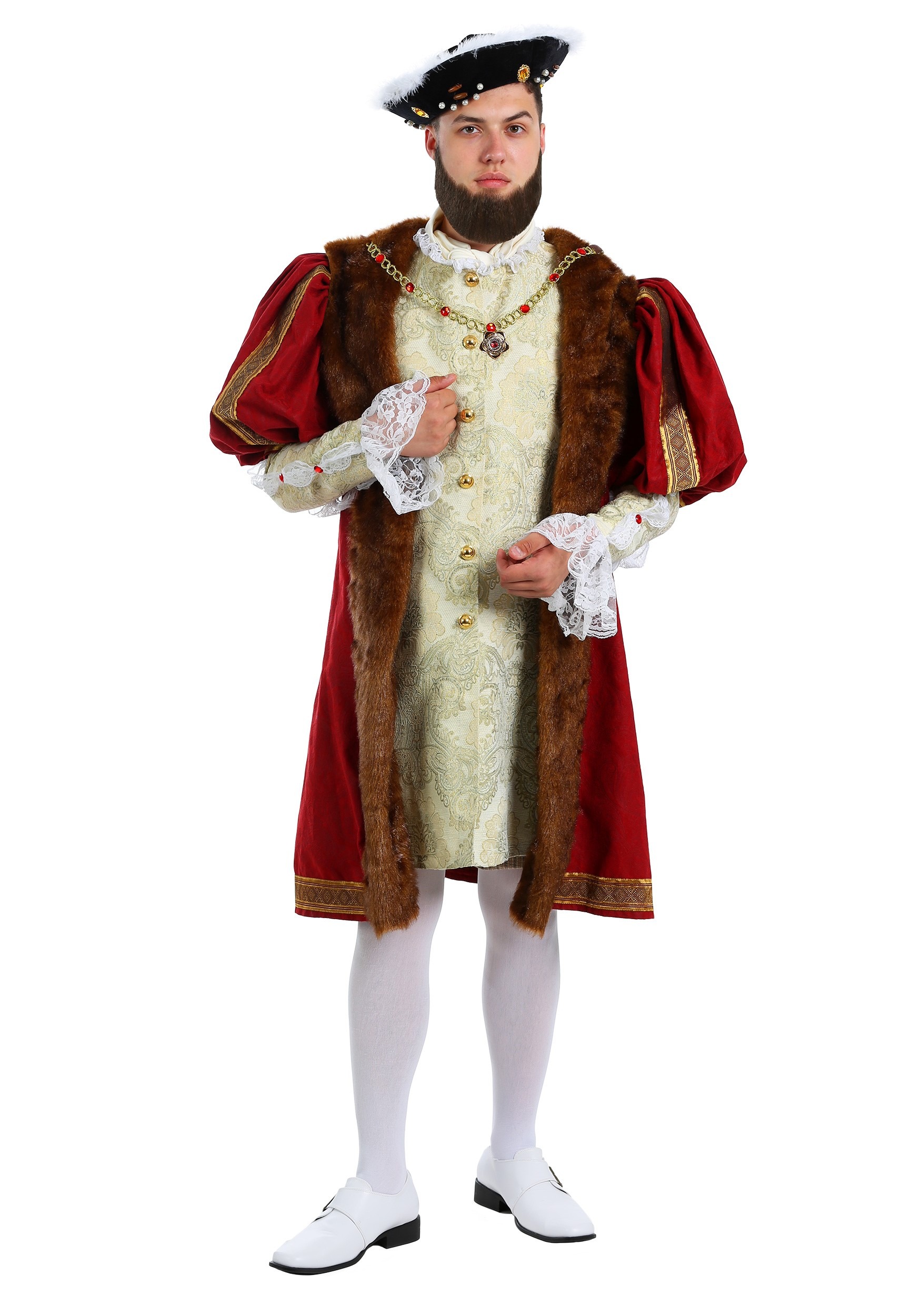 King Henry Fancy Dress Costume , Men's Historical Fancy Dress Costumes