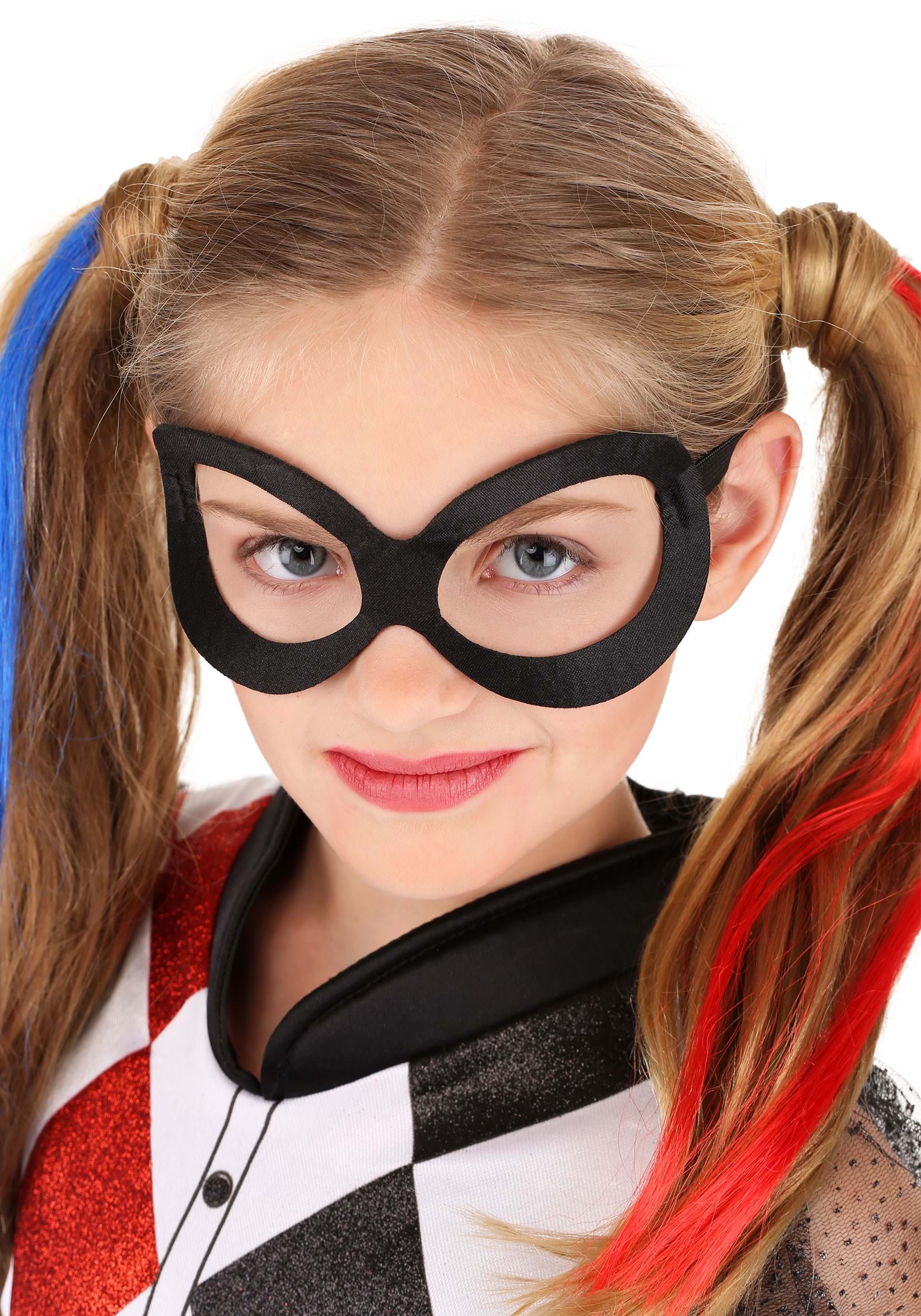 Girls DC Superhero Deluxe Harley Quinn Fancy Dress Costume