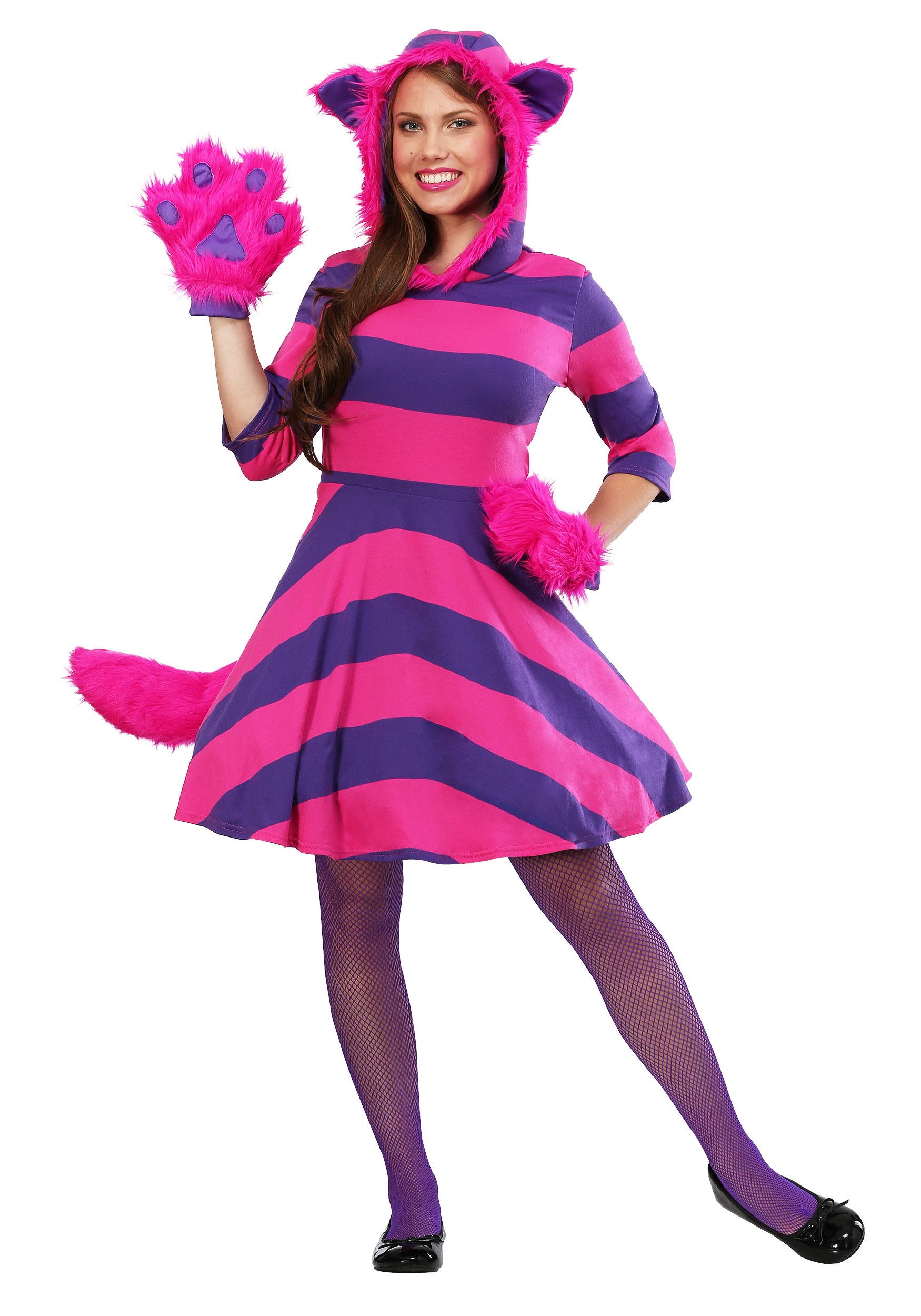 Cheshire Cat Plus Size Women's Fancy Dress Costume