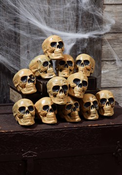 Twelve Piece Bag of Skulls Halloween Decor