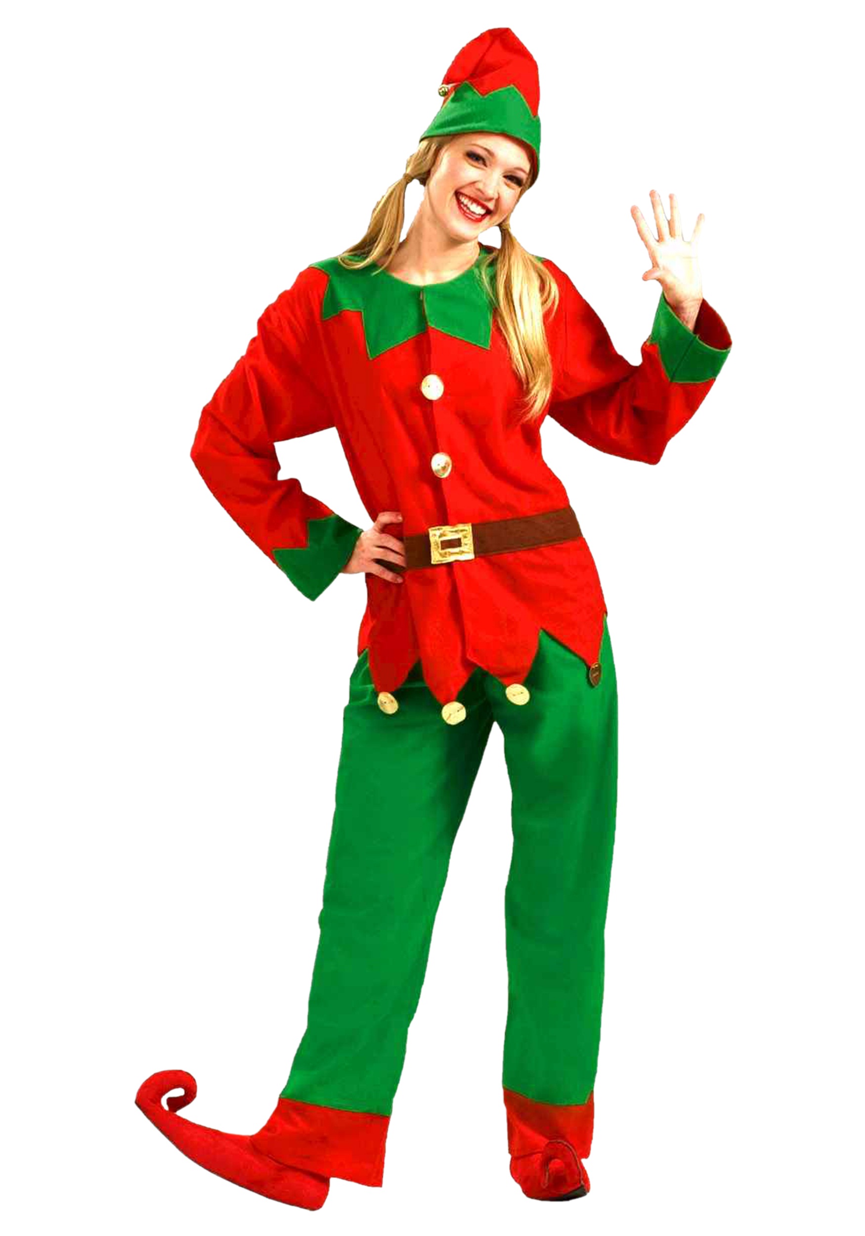 Vibrant Christmas Elf Fancy Dress Costume