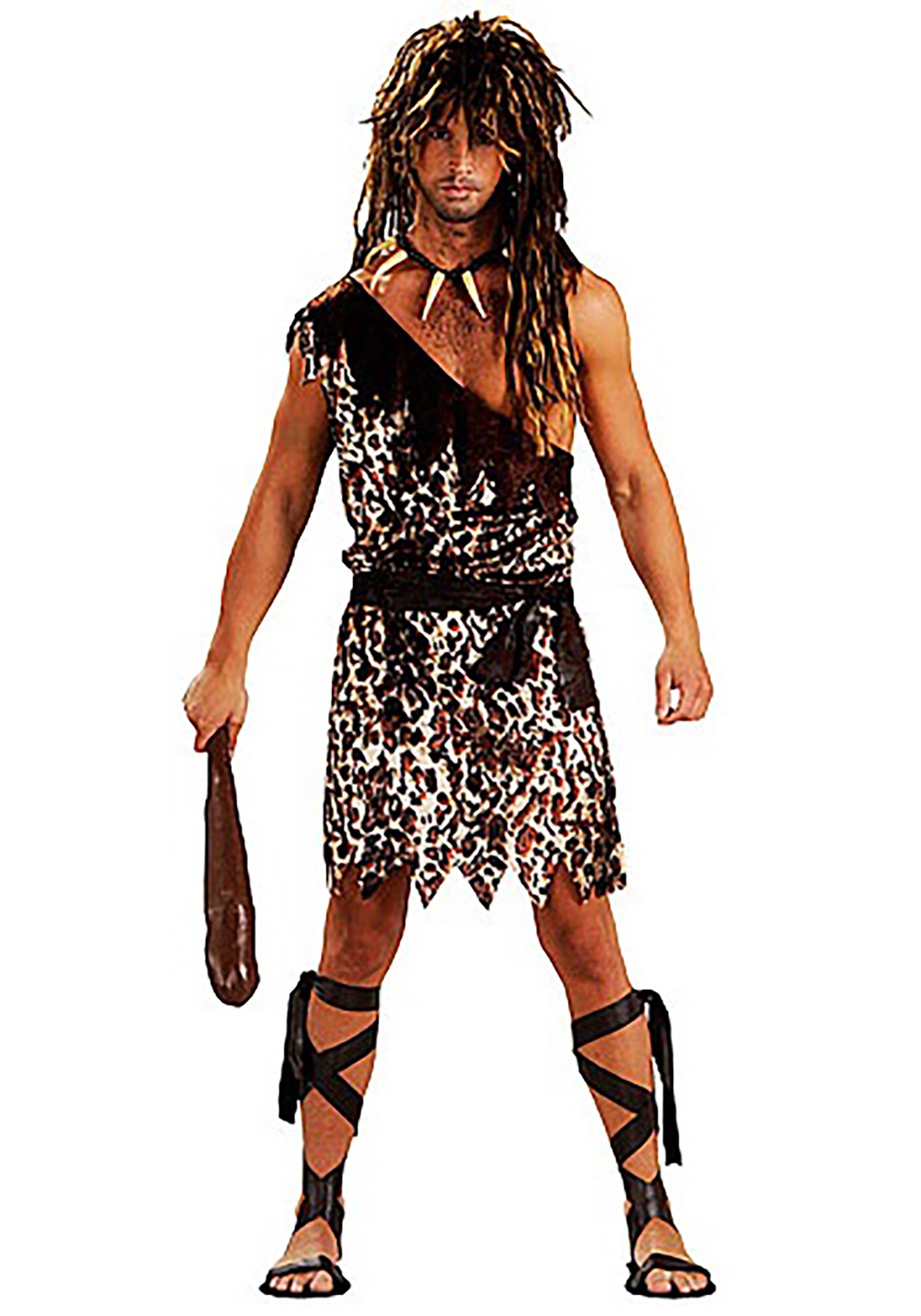 Men's Wild Caveman Fancy Dress Costume