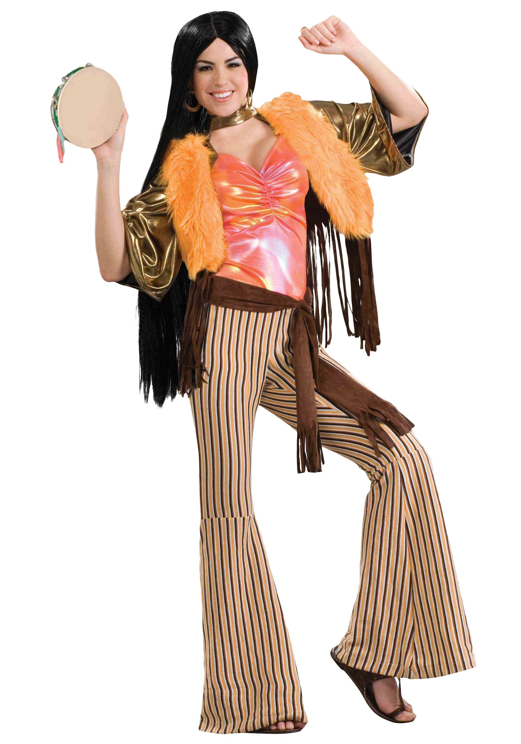 Hippie Singer Fancy Dress Costume