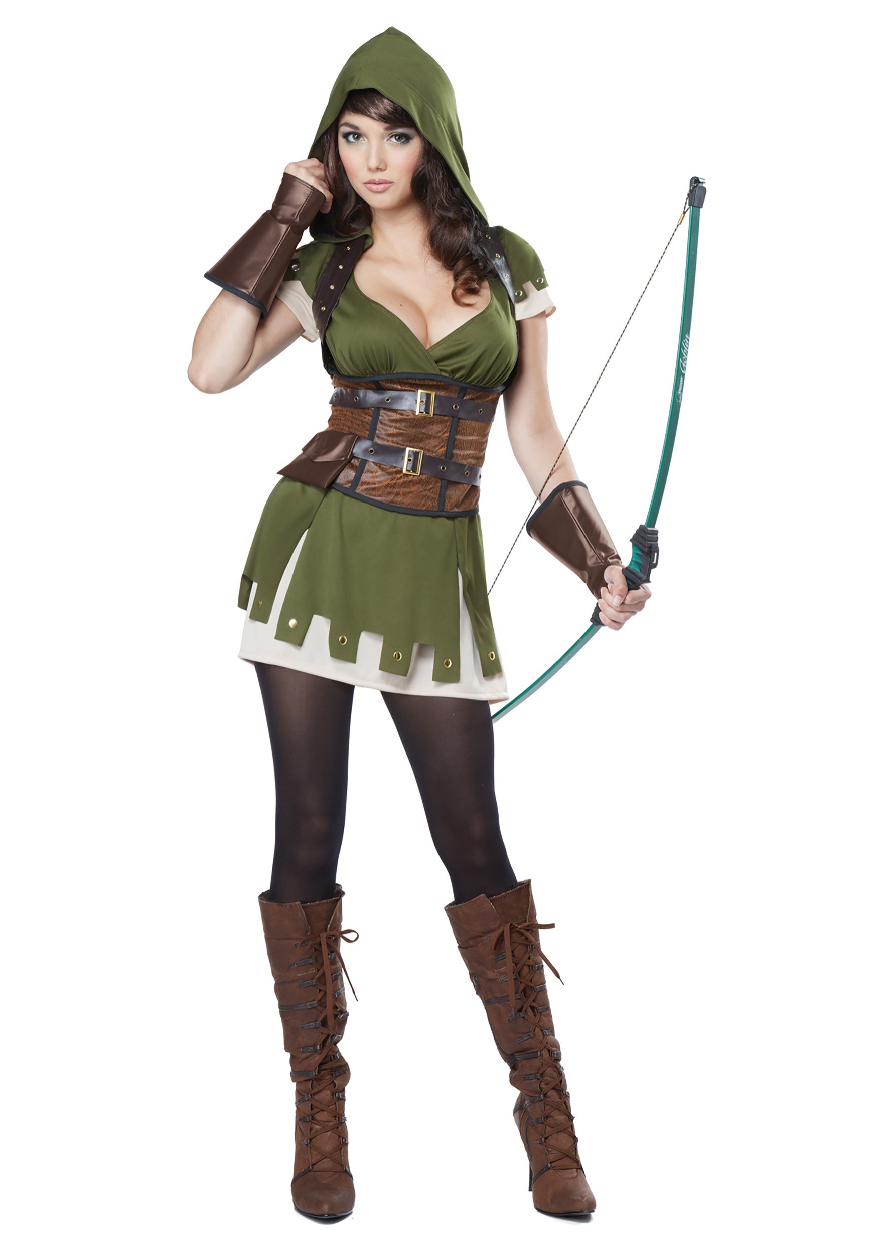 Miss Robin Hood Adult Fancy Dress Costume