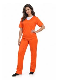 Orange Prisoner Costume for Women upd