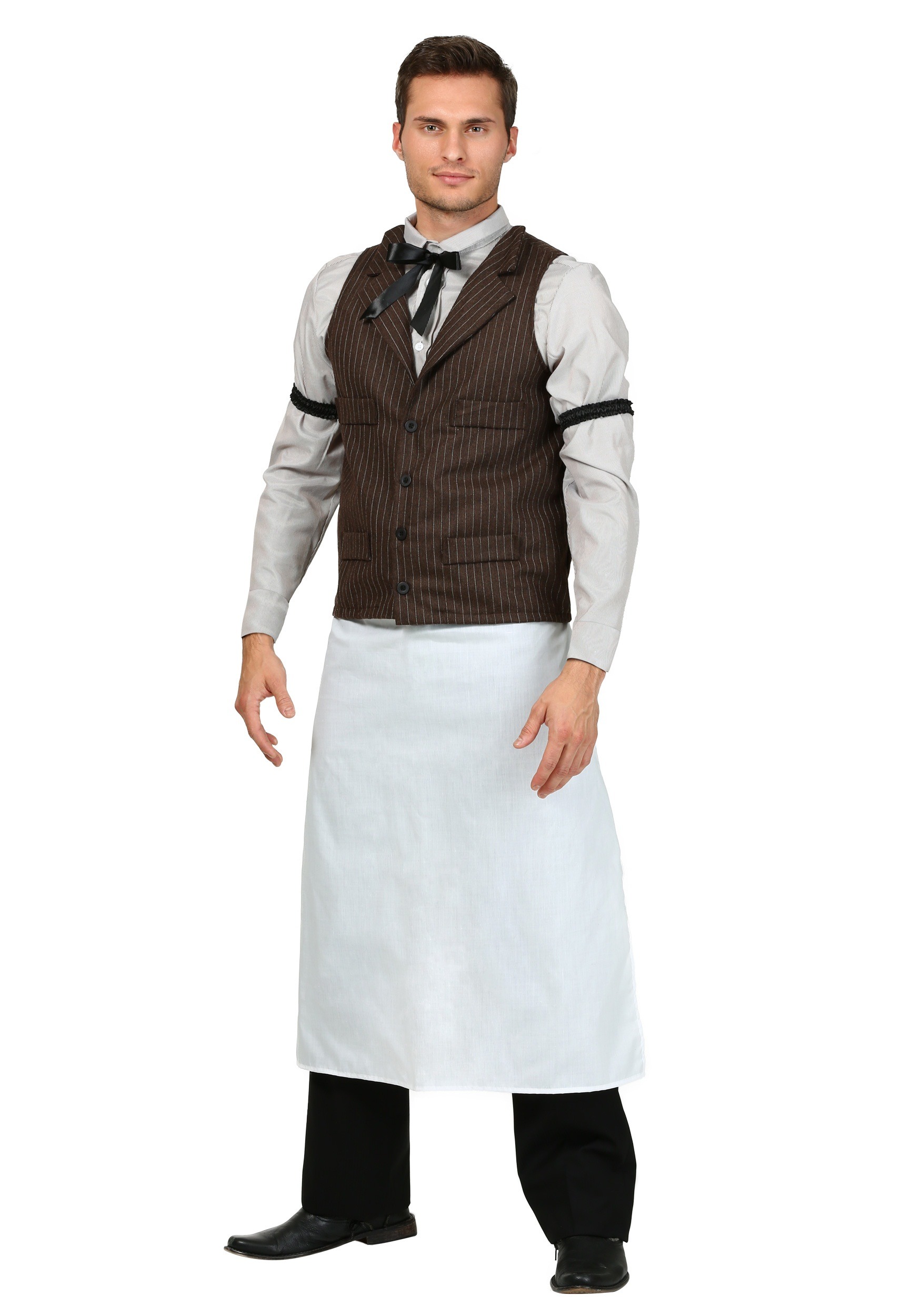 Old West Bartender Adult Fancy Dress Costume