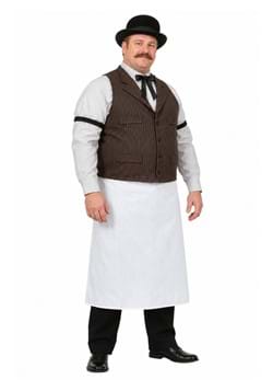 Mens Plus Size Old West Bartender Costume Main 2
